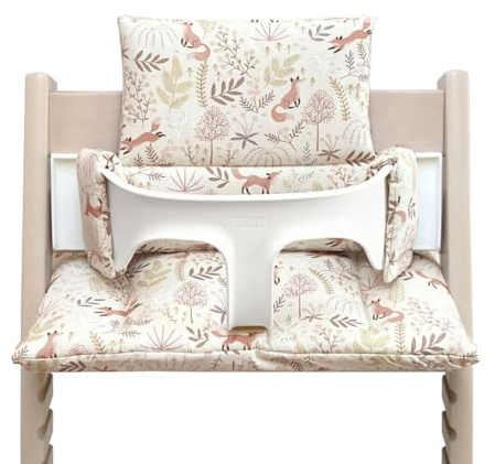 Blausberg Baby - Tripp Trapp Sitz-Kissen Set für Stokke Hochstuhl - 2-teilige Auflage/Polster/Sitzverkleinerer - Fuchs Beige, Material Oeko-TEX Standard 100 Zertifiziert