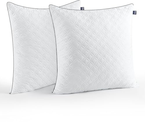BedStory Juego de 2 Almohadas de 80 x 80 cm, 2 Almohadas Transpirables para el Cuello de Microfibra de 1500 g, Lavables Ideales para Dormir profundamente y reparador, Certificado Öko-Tex