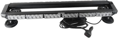 ANGRONG 56 LEDs Flashing Beacon Light Recovery Warning Strobe Emergency Lighbar with 4 Magnetic Base 20 Flash Patterns 12V/24V for Car Truck Van Trailer Amber/White