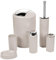 Set di accessori da bagno, 6 pezzi, set da bagno beige con cestino, scopino, dispenser per sapone, portaspazzolino, tazza e portasapone, in plastica resistente, design moderno per la casa o come