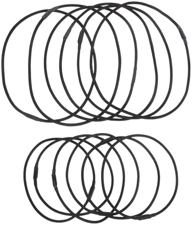 BUGUUYO 12 Pezzi Elastici in Gomma per Supporto Microfono Antivibrazione Ricambio Resistente per Staffa Shock Mount Microfono
