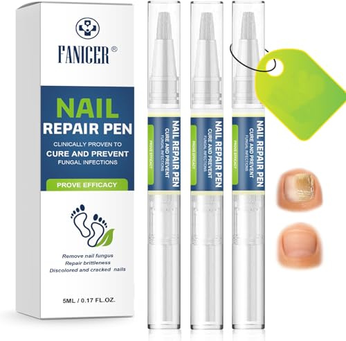 3 Piezas Bolígrafos para Reparadores de Uñas,Lápiz para el Cuidado de Uñas,Cuidado Repara Uña Dañadas, Nutrir Las Nail, Cuidado Nails,Restaura el Aspecto Natural de las Uña