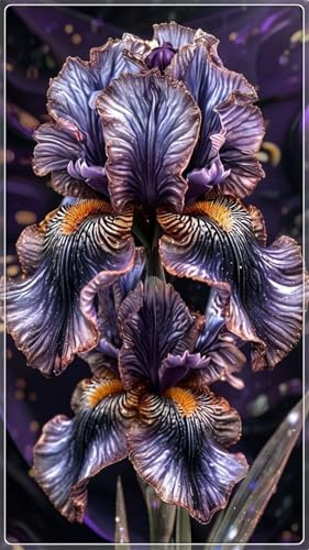 Bulbos de Iris - Pétalos Sedosos y Multidimensionales -Iris bulbos-Ideal para Climas con Estaciones -8 Bulbos