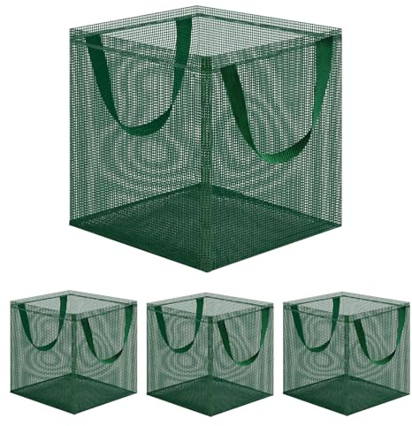 Genérico de plantación para Plantas de Estanque - Cesta de Malla Plegable y Reutilizable para Plantas,Contenedores con Asas para Lirios Acuáticos | para Acuario, Piscina, Plantar Fresas, Nenúfares