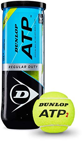 DUNLOP ATP Super Premium Regular Duty Tennis Balls - Best for Clay and Indoor Courts - 3 Ball Can (4 Cans)