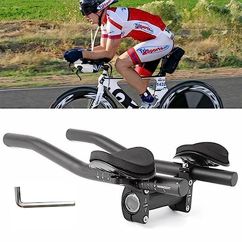 Manubrio per Bici Manubrio TT Manubrio per Bici in Lega di Alluminio Barra Triathlon Relaxlation Estensore Bracciolo Regolabile per Bici da Strada e Mountain Bike