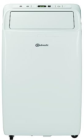 Bauknecht PACF29CO W BK Mobiles Klimagerät zum Kühlen/Smarte Sensortechnik/Komfort Schlafmodus/Jet Funktion/ 9.000 BTU/h Energieklasse Kühlung A/Fernbedienung/Farbe weiß/grau