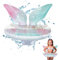 Embhlitfe Bouée de natation pour enfants, sirène - Bouée de natation - Bateaux gonflables - Pour enfants de 5 à 9 ans - Pour filles et garçons - Piscine d'été