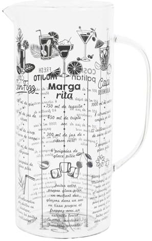 COOK CONCEPT Pichet avec Recette Cocktail 2L en Verre