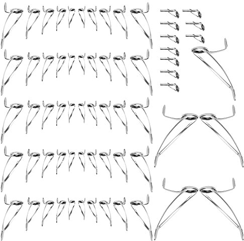 Yuecoom Angelruten-Ersatzspitzen-Set, 65 Stück, Keramik-Doppelfußösen, Ersatz-Keramik-Mikroaugenringe Für Rutenzubehör