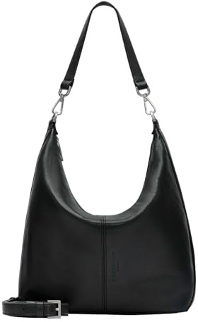 LIEBESKIND Berlin Damen-Umhängetasche „Paris M“ I Hobo Bag Damen aus Leder mit Schulter- und Crossbody-Riemen I Schultertasche, Hauptfach mit Reißverschluss, 2 Innenfächer I Shoulder Bag