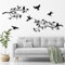 Pduoduo Décoration murale d'extérieur en métal à suspendre,Oiseaux sur La Branche,Oiseau Art Décor Mûr,Feuilles avec Oiseaux,Décoration Murale Rustique,Décoration Murale d'intérieur et d'extérieur