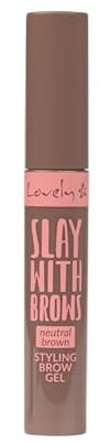 LOVELY Slay with Brows Styling Brow Gel Tono N1, Gel Fijador de Cejas para Definición y Control Duradero, 9 g, Ideal para un Acabado Natural