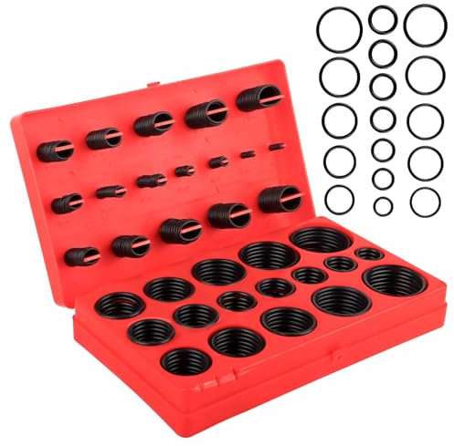 419 Stück Dichtungsringe Set Dichtungsring O Ring Sortiment O Ringe Sortiment O Ringe Gummi Dichtungen Wasserhahn Dichtung Wasserhahn O Ring Set Dichtungsset Dichtringe Gummidichtung Rund Ø 3-50mm