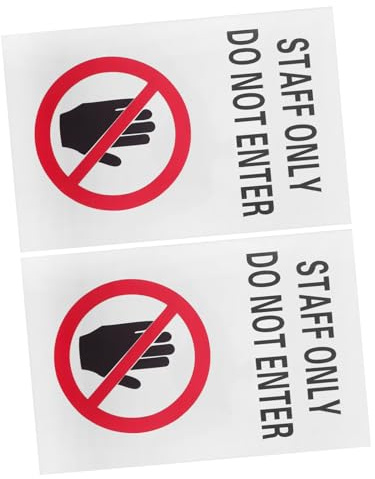 Alipis 2 Cartelli Di Divieto Di Accesso Etichette Di Avvertimento Cartelli Di Avvertimento Divieto Di Accesso Etichette Di