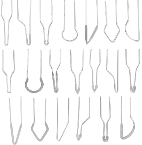 Healifty Punta para Máquina de Metal en Color Plata, Resistente y No Fácil de Romper, Diferentes Formas para Pirograbado y Herramientas para Quemar Madera