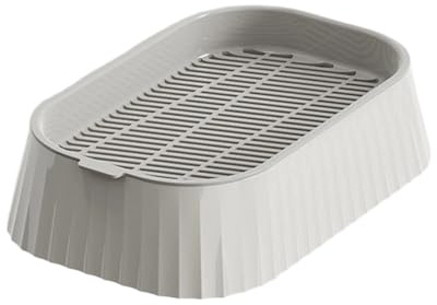 Mini kattgräs kit, stabil halkfri bricka, lätt med jordinsats, inomhus utomhus odling planterare för kattungar, vänner och familj, husdjursplantor med enkel stil