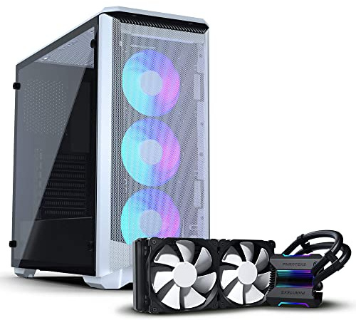 Phanteks Eclipse P400A D-RGB Midi-Tower, Tempered Glass - weiß