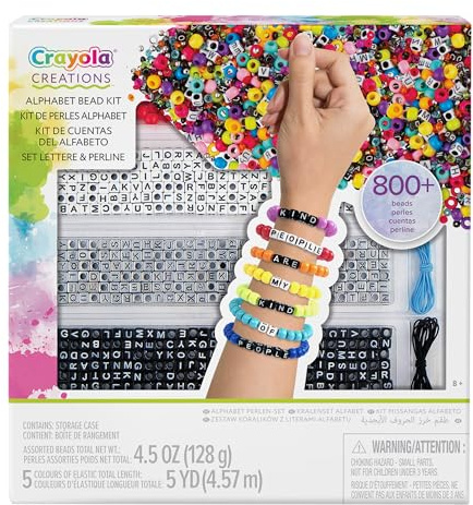 CRAYOLA Creations - Set Perlitas, CREA Tus Pulseras, Actividad Creativa y Idea de Regalo para Niñas, a Partir de 8 años, 04-4666