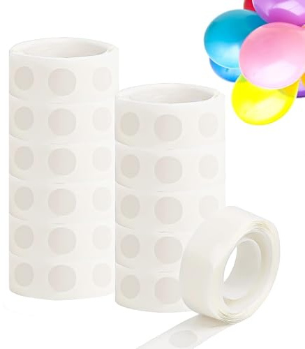 DERAYEE 1200 puntini di colla per palloncini, a doppio lato, per lavori di bricolage