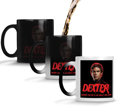 SmartyPants Dexter Colour Changing Mug Tea Coffee Cup - Forensic Technician Scientist Police Murder Mystery Serial Killer Thriller Crime Drama TV Show Gift Present (Colour Changing Prime)