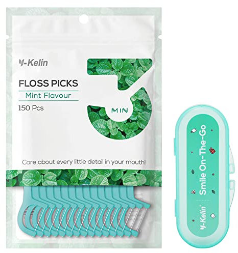 Zahnseide Dental Floss Minze Geschmack 150 Stück Zahnseide Stick Mit Aufbewahrungsbox, Zahn Draht/Zahnpflege Interdental