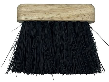 LVYXON 2 cepillos para horno de leña, recoge cenizas, chimenea, carbón, pellets – Escobilla con mango de madera (12 x 3,2 x 1,5 cm)