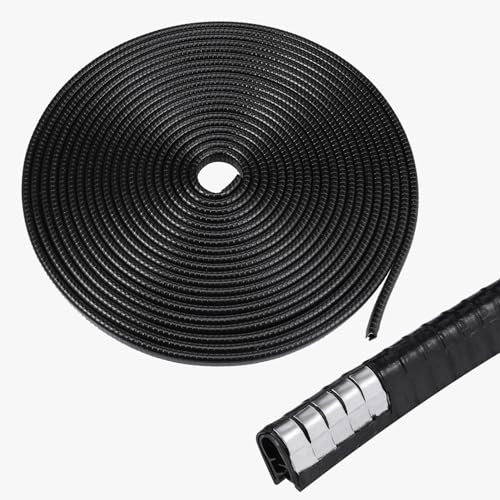 Zocipro 10M kantenschutz Gummi, Autotür Kantenschutz, Auto Gummidichtung Kantenschutz, U-Form Gummi kantenband Fensterdichtung Gummiprofil Passend für die Meisten Autos (Schwarz)