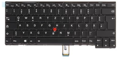 Original Deutsch Tastatur mit Backlight für Lenovo Thinkpad T431s,T440 T440p T440s,T450 T450s,T460|L440 L450 L460|FRU 00HW849，Schwarz