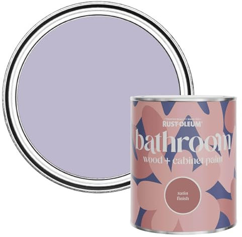 Rust-Oleum Purple Moisture Resistant Bathroom Wood & Cabinet Paint In Satin Finish - Wisteria 750ml