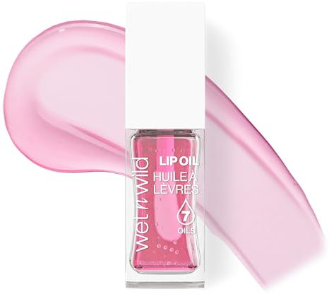 wet n wild Lip Oil, Gloss Labbra Nutriente e Non Appiccicoso Arricchito con 7 Oli Naturali, Formula Leggera e Rimpolpante per un Effetto Lucido Specchiato, Rose Quartz