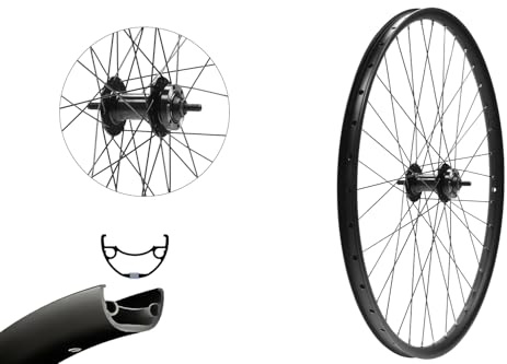 27,5 Zoll MTB Vorderrad 650B Tubeless Ready Scheibenbremse 6-Loch 36 Speichen Edelstahl Aluminium Nabe 100 mm Vollachse