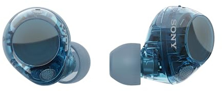 Sony WF-C710N Truly Wireless Noise Cancelling Earbuds, Lightweight Headphones, Touch Controls, Multipoint Connection, IPX4, up to 40 HR battery, Quick Charge, iOS & Android -Glass Blue (Renewed)
