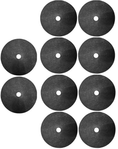 TIDTALEO 10 Pezzi Tessuto di Controllo Traspirante per Giardino, Copertura Terreno Diserbo Biodegradabile, Membrana Non Tessuta per Frutteto Serra e Aiuole Diametro 32 Cm