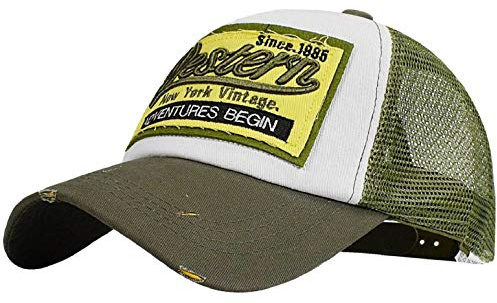 heekpek Gorras Hmobre Beisbol con Visera Gorra de Rejilla Bordados de Verano Mujer Transpirable Casual Gorras Rapero Trucker Hombre Viseras Hombre Retro