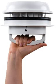 Weiß Maxxair Maxxfan Dome Dachlüfter Seitenwandlüfter 12 V weiß ohne LED