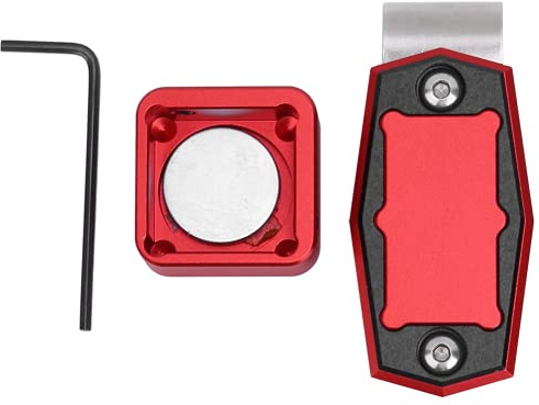 Clasken Custodia per Gesso da Biliardo, Porta gessetti Portatile con Punta per Stecca Professionale per Accessori da Biliardo per Biliardo(Rosso)