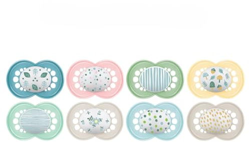 MAM | Ciuccio originale classico 18+ mesi (2 pezzi) colore casuale – Ciuccio in silicone simmetrico e anatomico – tettarella con scatola di trasporto e sterilizzazione
