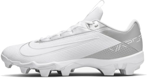 Nike Vapor Edge Shark 2 Men's Football Cleats (DH5088-102,White/Metallic Silver-White) Size 16
