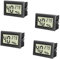 Gentpovth 4 pezzi Termometro Ambiente Interno, Igrometro Digitale, Mini Igrometro Termometro LCD, per Casa Monitor di Temperatura e Umidità, Termometro da Interno per Serra, Stanza, Cantina