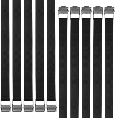 10 Cinghie di Fissaggio Impostato,Cinghie Zinco,25mm x 50cm Cinghie a Cricchetto Zinco,DIN EN 12195-2,per Moto, Auto, Portabiciclette