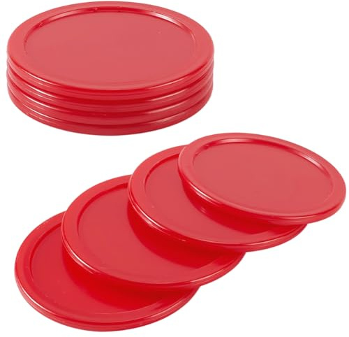 CREATCABIN Discos de Hockey de Aire de 8 Pulgadas de Repuesto de Plástico Estándar Ligeros Y Resistentes para Mesas Equipos de Práctica Juegos de Entrenamiento Entretenimiento Accesorios para 6.4cm