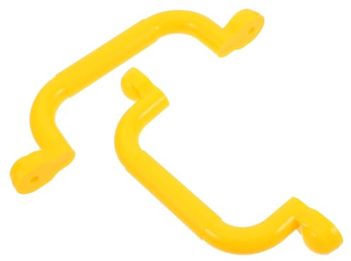 Hohopeti 2pcs Large Yellow Plastic Safety Handles for Playground Equipment Climbing Frames and Playhouses, Outdoor and Indoor Hand Grips for Parks and Kindergartens