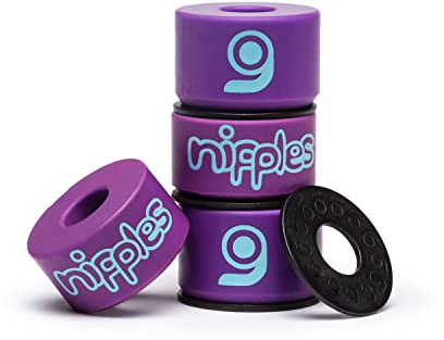 Orangatang Nipples Medium Longboard Skateboard Truck Bushings (Purple, Set of 4)