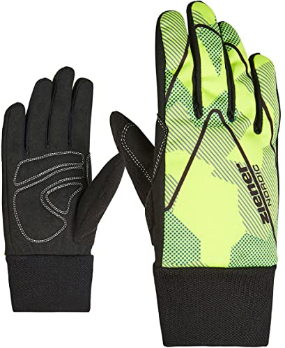 Ziener Unico Junior, Guanti per Sci di Fondo, Nordic e Crosscountry, Antivento, Traspiranti, Soft-Shell Bambini, Mimetico, XL