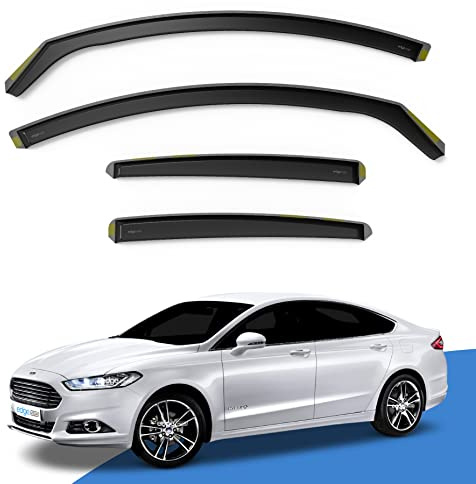 EdgeVisors Wind Deflectors for Ford Mondeo MK5 Door 5 Door Hatchback 4pc | 4pc Set, In-Channel Rain Guards & Accessories