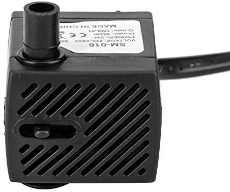 Bomba de Agua Sumergible, 150L / H Mini Bomba de Agua Sumergible Ultra Silenciosa para Acuario, Pecera, Fuentes(SM-016-Normativa europea)