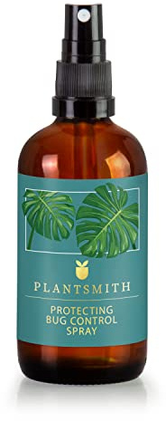 Plantsmith Protecting Bug Control Spray for Indoor Plants & Flowers, Natural Strengthening Formulation to Repel Insects & Pests – 100ml Mist