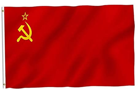 Bandera de la Unión Soviética, Gran Bandera Comunista Nacional, Bandera del país, Decoración, Gran Bandera Nacional, URSR, Rusia, Banderas, Bandera Nacional de la Unión Soviética, 91,4 X 152,4 Cm