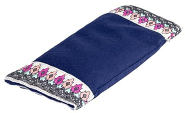 Yoga-Mad Eye Pillow | 100% Organic Cotton | Lavender & Linseed FIlled Yoga Pillow | Stress Relief Eye Bag for Aromatherapy, Relaxation and Tired Eyes